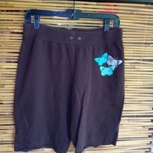Abercrombie S Brown Butterfly Shorts